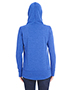 J America JA8431  Ladies Omega Stretch Snap-Placket Hooded Sweatshirt