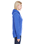 J America JA8431  Ladies Omega Stretch Snap-Placket Hooded Sweatshirt