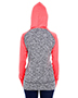 J America JA8618  Ladies Colorblock Cosmic Hooded Sweatshirt
