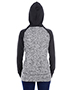 J America JA8618  Ladies Colorblock Cosmic Hooded Sweatshirt