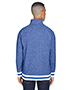 J America JA8703  Adult Peppered Fleece Quarter-Zip