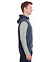 Adult Triblend Fleece Sleeveless Hooded Sweatshirt