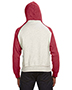 J America JA8885 Men Adult Vintage Heather Pullover Hooded Sweatshirt