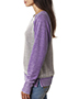J America JA8927  Ladies Zen Contrast Crew