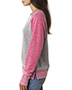 J America JA8927  Ladies Zen Contrast Crew