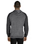 Adult Snow Heather Raglan Hooded Sweatshirt