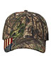 Camo Woven USA Flag Cap