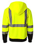 Hi-Vis Full-Zip Hooded Sweatshirt