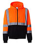 Hi-Vis Full-Zip Hooded Sweatshirt