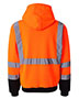 Hi-Vis Full-Zip Hooded Sweatshirt