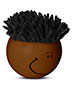 MopToppers PL-1001  Multi-Cultural Stress Reliever Brown