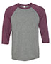 Grey/ Maroon Triblend