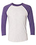 Purple Rush Sleeves/ Heather White Body