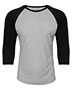 Black Sleeves/ Dark Heather Grey Body