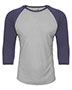 Midnight Navy Sleeves/ Dark Heather Grey Body