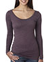 Ladies' Triblend Long-Sleeve Scoop