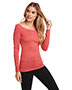Ladies' Triblend Long-Sleeve Scoop