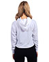 Ladies Cropped Pullover Hooded Sweatshirt