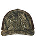 Structured Camo Trucker With Solid Mesh Back Hat