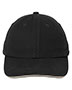 Port Authority Signature C830  Sandwich Bill Cap With Striped Closure