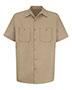 Men's Tall Cotton Short Sleeve Uniform Shirt