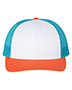 White/ Blue Hawaiin/ Pale Orange