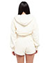 Ladies' Garment Dye Crop Hooded Sweatshirt