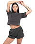 Ladies' Garment Dye Fleece Shorts