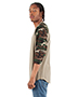 Shaka Wear SHRAGCM  Adult Three-Quarter Sleeve Camo Raglan T-Shirt