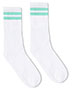 White/ Mint 2 Stripe