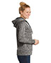 Sport-Tek<sup>®</sup> Ladies PosiCharge<sup>®</sup> Electric Heather Fleece Hooded Pullover. LST225