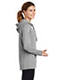 Sport-Tek<sup> ®</sup> Ladies PosiCharge<sup> ®</sup> Tri-Blend Wicking Fleece Hooded Pullover. LST296