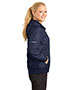 <b>DISCONTINUED</b> Sport-Tek<sup>®</sup> Ladies Embossed Hooded Wind Jacket. LST53