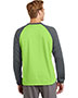 <b>DISCONTINUED</b> Sport-Tek<sup>®</sup> Sport-Wick<sup>®</sup> Raglan Colorblock Fleece Crewneck. ST242