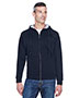 Ultraclub 8463 Men Thermal Full Zip Sweatshirt
