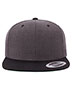 Adult 6-Panel Structured Flat Visor Classic Two-Tone Snapback