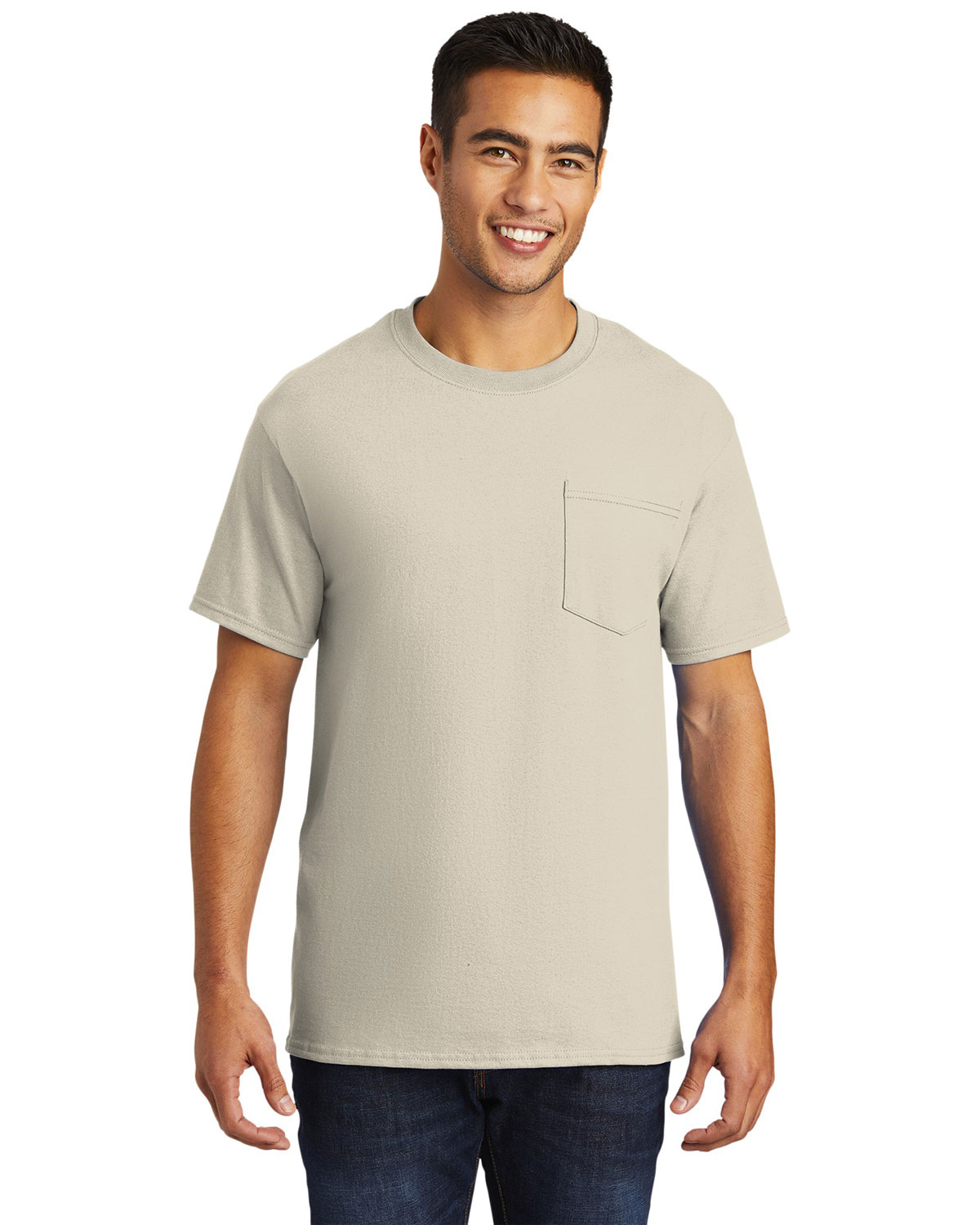 Port And Company Pc61pt Men Tall Essential Tshirt With Pocket