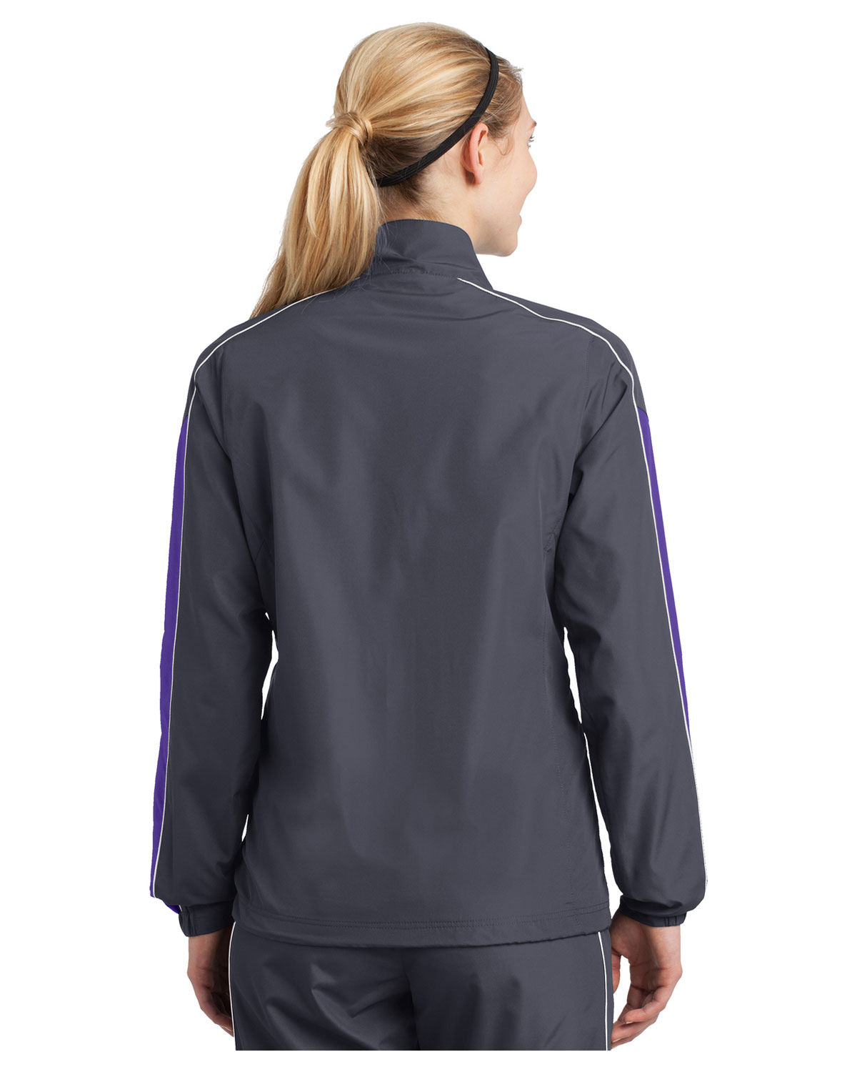 Sport-Tek ® Ladies Piped Colorblock Wind Jacket. LST61 – BigNTall