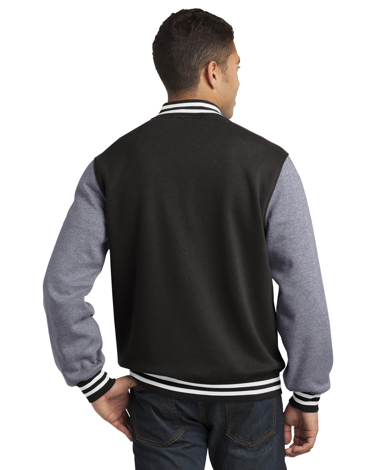 Sport-Tek Fleece Letterman Jacket. ST270 – BigNTall