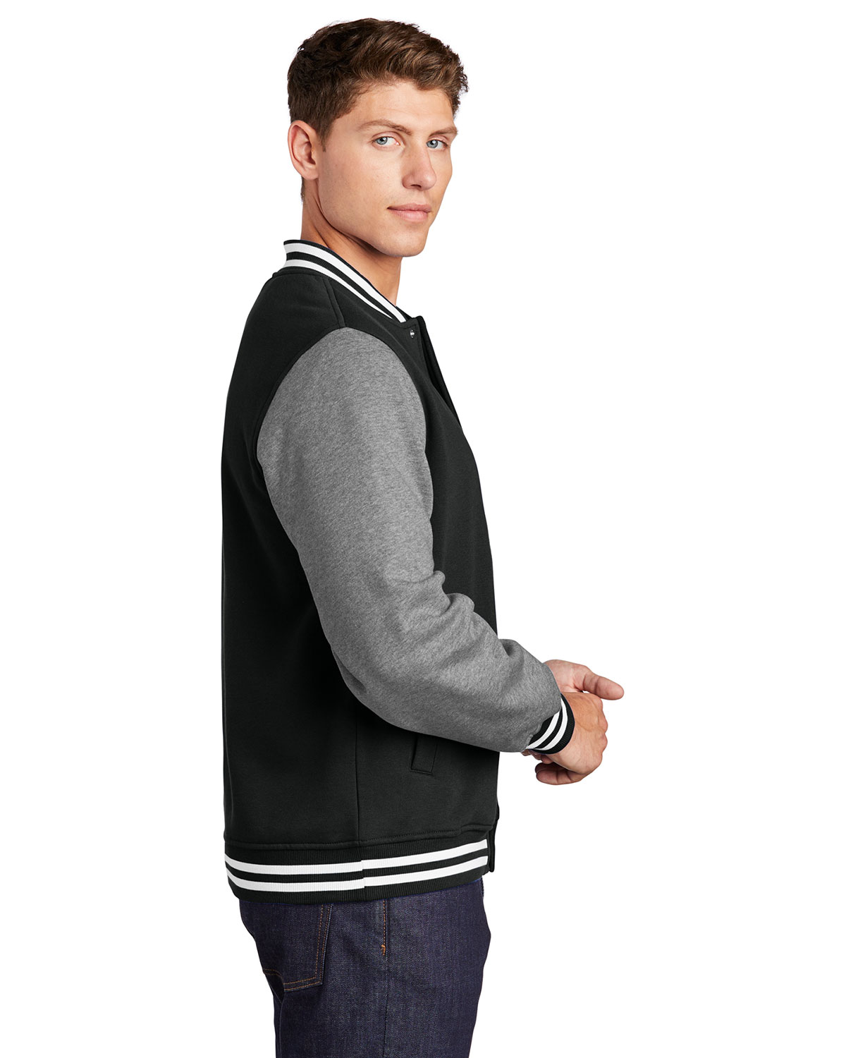 Sport-Tek Fleece Letterman Jacket. ST270 – BigNTall