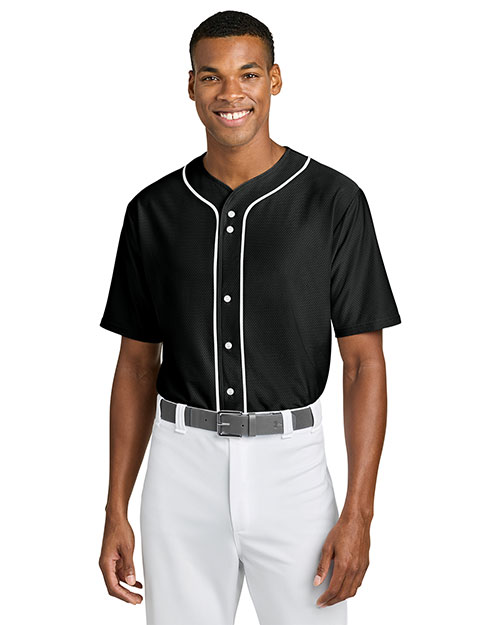 A4 A4N4184 Short Sleeve Full-Button Baseball Top