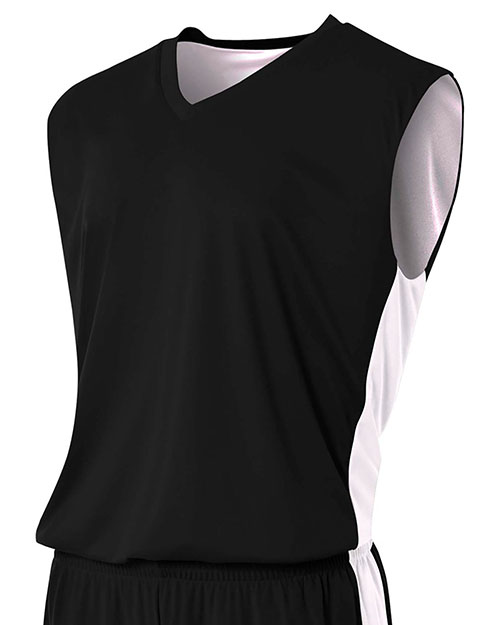 A4 N2320  Adult Reversible Moisture Management Muscle Shirt