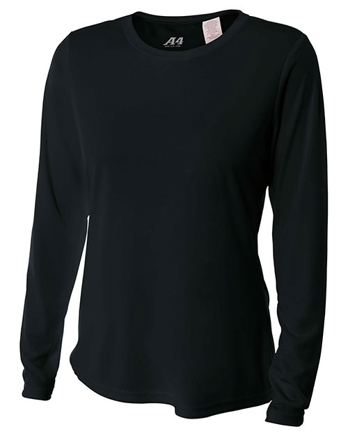 A4 NW3002  Ladies' Long Sleeve Cooling Performance Crew Shirt