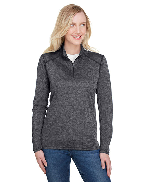 A4 NW4010 Ladies' Tonal Space-Dye Quarter-Zip