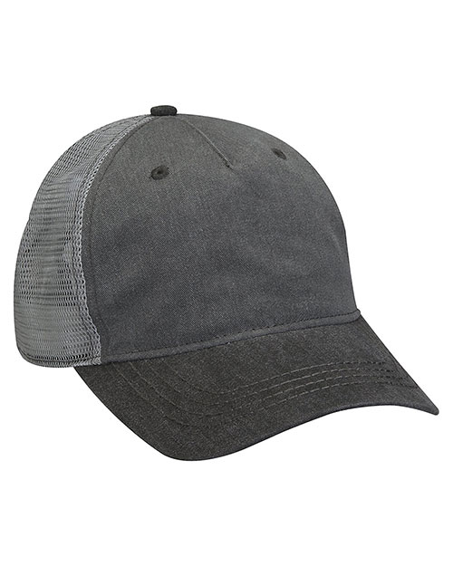 Adams EN102 Pigment-Dyed Twill & Mesh Trucker Cap