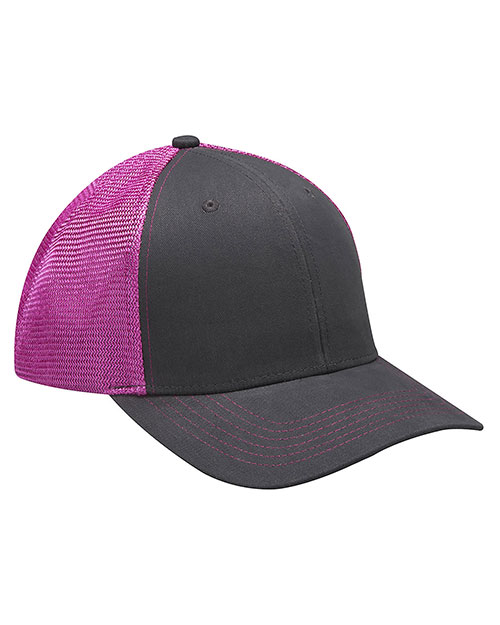 Adams PR102  Brushed Cotton/Soft Mesh Trucker Style Cap