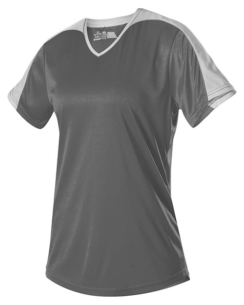 Alleson Athletic 558VG  Girls' V-Neck Fastpitch Jersey