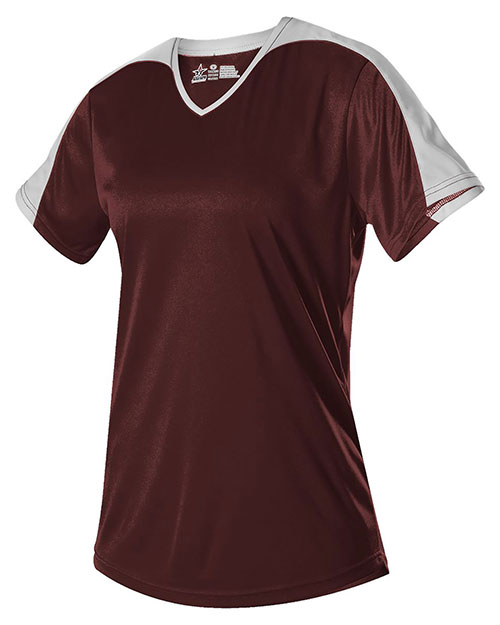 Alleson Athletic 558VG  Girls' V-Neck Fastpitch Jersey