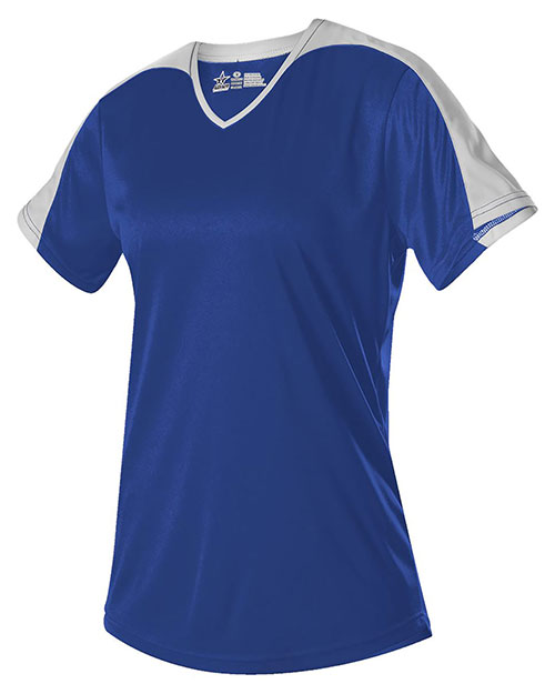 Alleson Athletic 558VG Girls' V-Neck Fastpitch Jersey