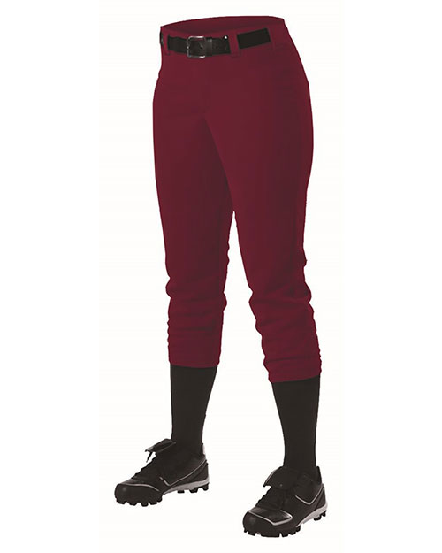 Alleson Athletic 605PBWY Girls' Belt Loop Fast-Pitch Pants
